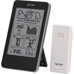 Taylor 1733 Indoor/Outdoor Thermometer with Barometer Timer