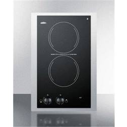 Summit 15" Cooktop with 2 Elements Push-to-Turn ADA