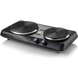 Ovente Countertop Electric Double Burner with Control
