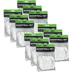 Champion Sports Economy Basketball Net, Set of 12 White