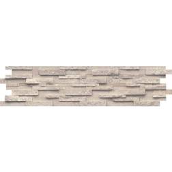 Emser Tile Presidio Ivory 5.91 23.62 in. Stacked Stone Honed Limestone Mosaic Tile 0.969 sq. ft./Each, 5 Pieces per Case
