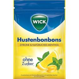 Wick Hustenbonbons Zitrone & Natürliches Menthol 72 g.