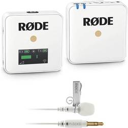 Rode Wireless GO Compact Wireless Microphone System,White W/Lavalier Microphone