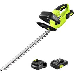 SnapFresh 20V Cordless Hedge Trimmer 22" Dual-Action Blade, Hedge Trimmer Cordless with 2.0Ah Battery and Charger, Grass Trimmer