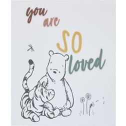 Disney Classic Winnie The Pooh and Tigger 'You Are So Loved' Wood