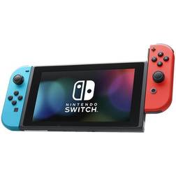 Nintendo 2019 New Switch Red/Blue Joy-Con Improved Battery Life Console Bundle with Mario Kart 8 Deluxe NS Game Disc 2019 Best Game!
