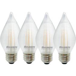 Bulbrite 40-Watt Equivalent C15 Dimmable E26 LED Spunlite Light Bulb 2700K in Satin Finish (4-Pack)