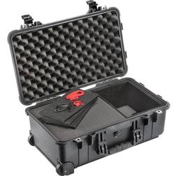 Pelican 1510TPF Carry-On Case with TrekPak/Foam Hybrid (Black) 015100-0150-110