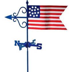 Good Directions American Flag Garden Weathervane with Pole