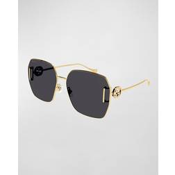 Gucci Golden GG Square Metal GOLD