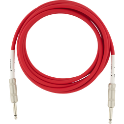 Fender Original Series Straight To Straight Instrument Cable 10 Ft. Fiesta Red