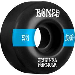 Bones 100's OG Formula V4 Wide Skateboard Wheels black/blue #14 (100a) 53mm black/blue #14 100a 53mm