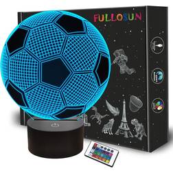 Fullosun Kid's Football 3D Optical Illusion Night Light