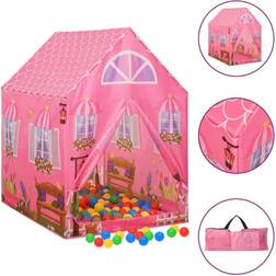 vidaXL Children Play Tent Pink 69x94x104 cm