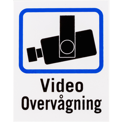 Deltaco Video Surveillance Sign 8x10cm 2-pack