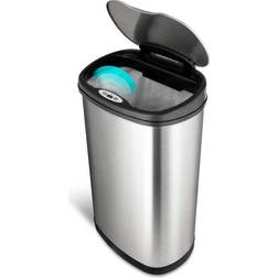 Stars DZT-50-13 Touchless Stainless Steel 13.2 Gallon Trash Can