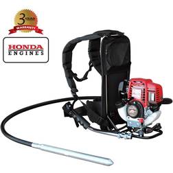 Tomahawk Power 1.6 HP Honda Concrete Vibrator with 10 ft. Flex Shaft Cable Whip Backpack, 2 in. Head