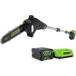 Greenworks PRO 10 in. 60V Battery Cordless Pole Saw with 2.0 Ah Battery and Charger