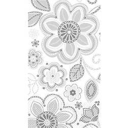 Amscan 530049 Silver Rose Bouquet Guest Towels Pack of 96