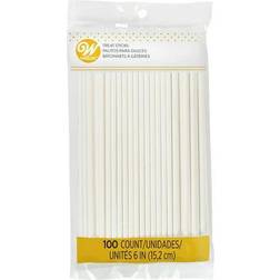 Wilton White 6-Inch Cake Pop Sticks 100-Count Pastry Ring