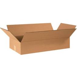 24" x 12" x 4" Shipping Boxes, 32 ECT, Brown, 25/Bundle (24124) Kraft