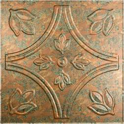 Fasade Traditional #5 2 ft. x 2 ft. Copper Fantasy Lay-In Vinyl Ceiling Tile (20 sq. ft