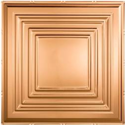 Fasade Traditional #3 2 ft. x 2 ft. Polished Copper Lay-In Vinyl Ceiling Tile (20 sq. ft