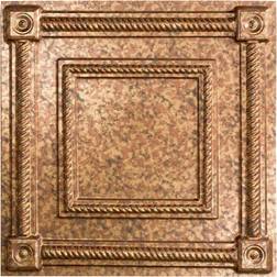 Fasade Coffer 2 ft. x 2 ft. Cracked Copper Lay-In Vinyl Ceiling Tile (20 sq. ft