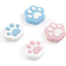 Cat Paw Shape Thumb Grip Caps Soft Silicone Joystick Cover Compatible with /OLED/ Lite 4PCS