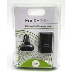 Xbox 360 Play & Charge Kit Battery and Charging Cable - Black
