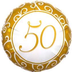 Amscan 50 Års Folieballong Guld
