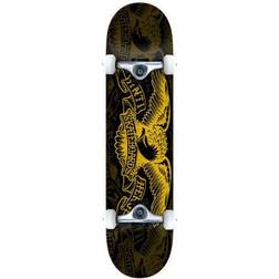 Antihero Complete Skateboard Repeater Eagle (Md) Black/Yellow 7.75"