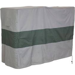 Sunnydaze Decor Waterproof Log Rack Cover, 5 ft. Gray/Green