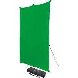 Westcott 8x8' X-Drop Pro Wrinkle-Resistant Backdrop Kit, Chroma-Key Green Screen