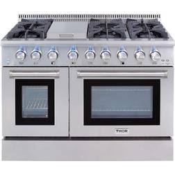 Thor Kitchen Pre-Converted Propane Dual Fuel Silver