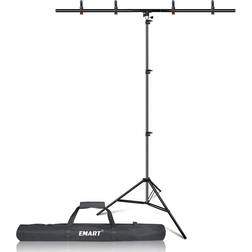 Emart T-Shape Portable Background Backdrop Support Stand Kit 5ft Wide 8.5ft Tall Adjustable Photo Backdrop Stand with 4 Spring Clamps
