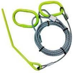 Tuff Steel Log Choker Cable with Rings & Probe Stake