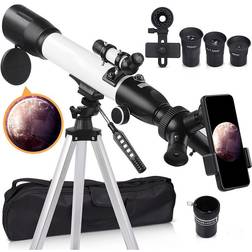 Telescope, Astronomy Telescope for Adults, 60mm Aperture 500mm AZ Mount Astronomical Refracting Telescope for Kids Beginners with