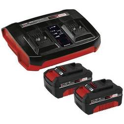Einhell Power X-Change PXC-Starter-Kit 2x 4,0Ah & Twincharger Kit 4512112 Tool battery and charger 4.0 Ah Li-ion