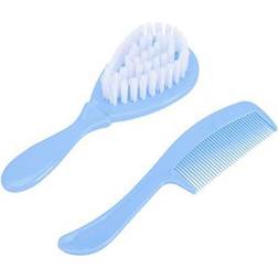 SUPVOX Baby Hair Brush and Comb Set Hairbrush with Soft Goat Bristles for Newborn Toddlers