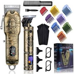 RESUXI Hair Clippers for with T-Blade Trimmer Set Barber Clippers