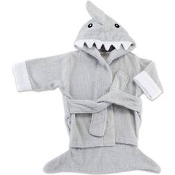 Baby Aspen Let The Fin Begin Shark Robe Gray