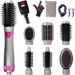 6 Hair Dryer Brush, Blow Dryer Brush Styler,Salon Negative Ionic Air