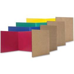 Flipside Products Study Carrel Color Corrugated 12'x48' 24/PK Ast 60045