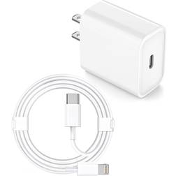 iPhone Fast Charger USB C Fast Charger 20W PD Fast Adapter Type C Power Wall Charger with Cable Compatible iPhone 12/12 Mini/12Pro/12 Pro Max/11/11 Pro Max/Xs Max/XR/X iPad