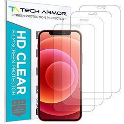 Tech Armor HD Clear Film Screen Protector Designed for Apple iPhone 12 mini 5.4 Inch 4 Pack 2020