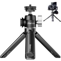 Ulanzi Mini Camera Tripod with 360° Ball Head & Cold Shoe, Extendable Small Selfie Stick Tabletop Tripod Stand Handle Grip for Camera iPhone 11 Canon G7X Mark III Sony ZV-1 RX100 VII A6600 Vlogging