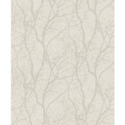 Rasch Wiwen Off-White Tree Paper Strippable Roll (Covers 56.4 sq. ft. Beige