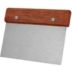Winco Stainless-Steel/Wood Dough Scraper