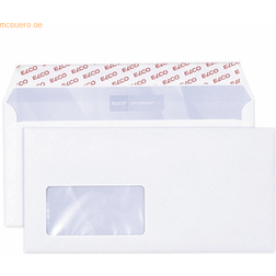 Elco Office FSC DL 80 gsm fönster 90 x 45 mm vit plånbok skala och försegla kuvert butikslåda – pack 200